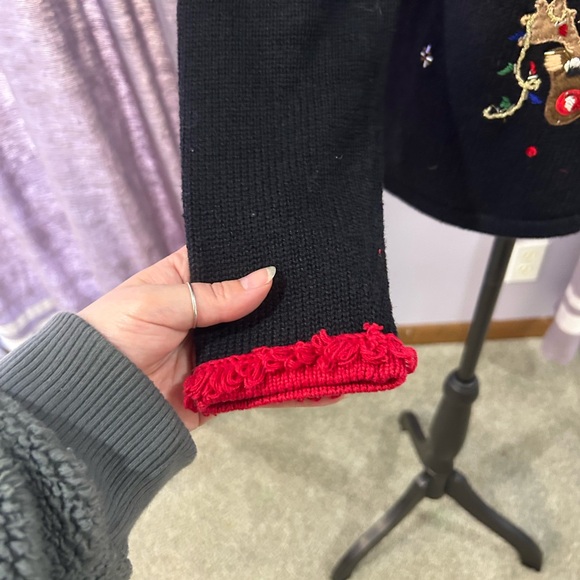 Vintage Tiara International Reindeer Cardigan - Picture 5 of 8